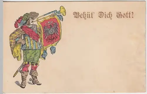 (20792) AK Trompeter von Säckingen, Behüt dich Gott, Prägek., bis 1905