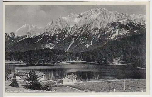 (20726) AK Lautersee bei Mittenwald, Karwendel, vor 1945