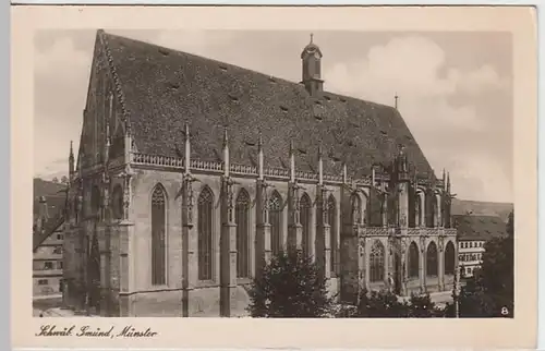 (20562) Foto AK Schwäbisch Gmünd, Münster, vor 1945