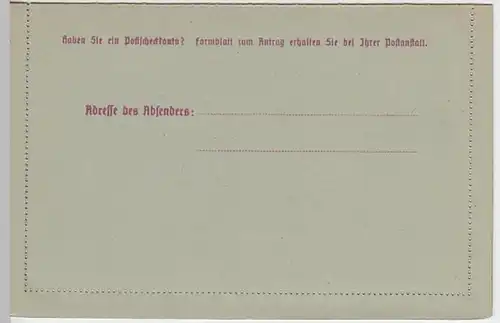 (205) Ganzsachen Kartenbrief Bayern