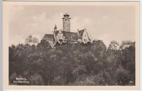 (20534) Foto AK Bamberg, Altenburg, vor 1945