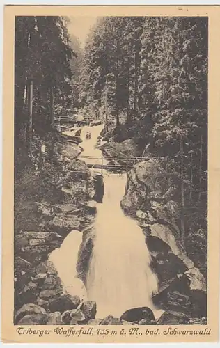 (20530) AK Triberg im Schwarzwald, Wasserfall 1919