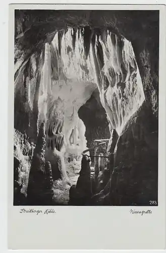 (20527) Foto AK Streitberg, Wiesenttal, Binghöhle, Nixengrotte 1937