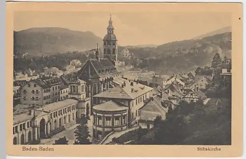 (20509) AK Baden-Baden, Stiftskirche, vor 1945