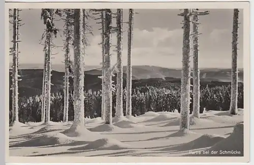 (20482) Foto AK Schmücke, Thür. Wald, Fernblick 1938