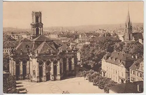 (20465) AK Saarbrücken, Ludwigskirche, St. Jakobskirche, um 1935