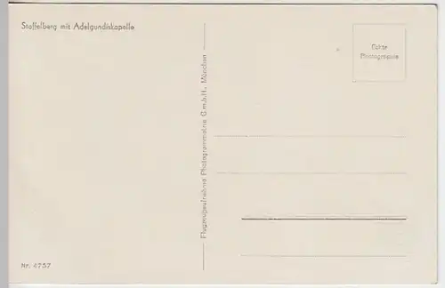 (20463) Foto AK Bad Staffelstein, Staffelberg, Adelgundiskapelle, v. 1945