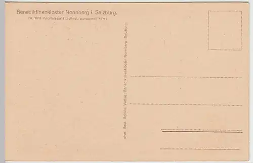 (20444) AK Salzburg, Kloster Nonnberg, Kapitelsaal, vor 1945