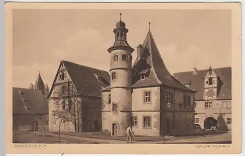 (20443) AK Rothenburg ob der Tauber, Hegenreiterhaus, vor 1945