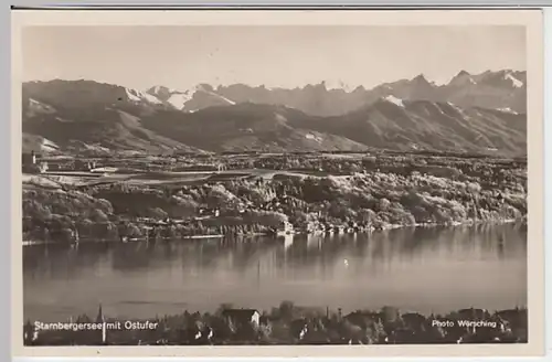 (20424) Foto AK Starnberger See, Ostufer, vor 1945