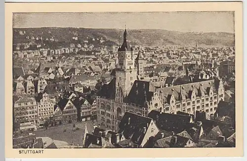 (20408) AK Stuttgart, Rathaus, vor 1945