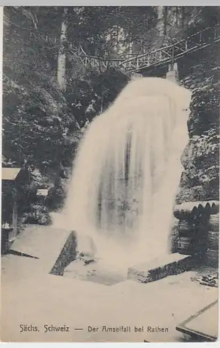 (20399) AK Sächs. Schweiz, Amselfall, vor 1945