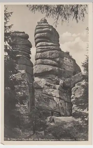 (20377) Foto AK Dreisessel, Bayr. Wald, Schlageterdenkmal 1933-39