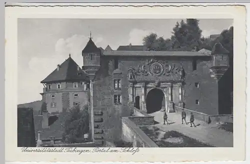 (20370) AK Tübingen, Schloss, Portal, vor 1945