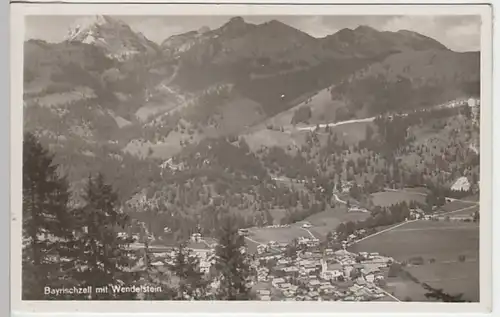 (20288) Foto AK Bayrischzell, Panorama, Wendelstein, vor 1945