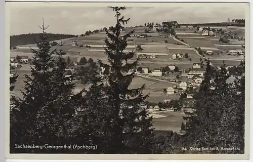 (20243) AK Sachsenberg-Georgenthal, Panorama, Aschberg 1939