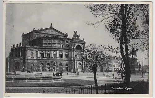 (20227) AK Dresden, Oper, vor 1945