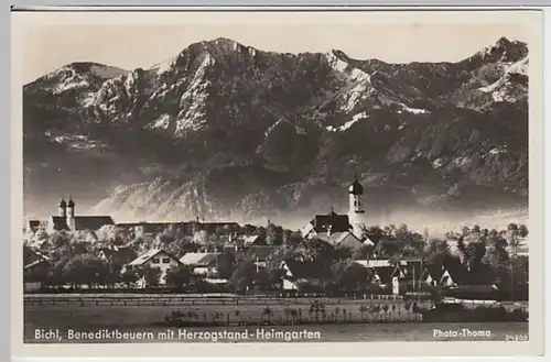 (20213) Foto AK Bichl, Benediktbeuern, Panorama 1937