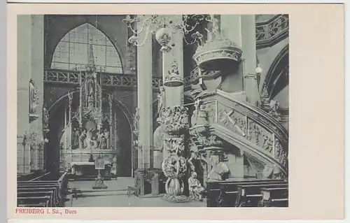 (20212) AK Freiberg, Sachsen, Dom, Kanzel, vor 1945