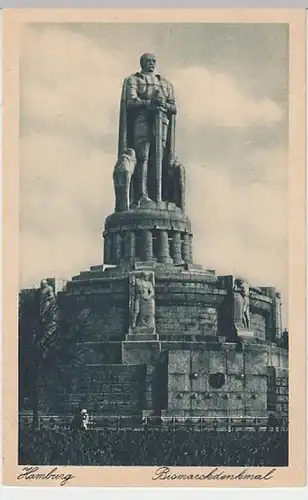 (20207) AK Hamburg, Bismarckdenkmal 1928