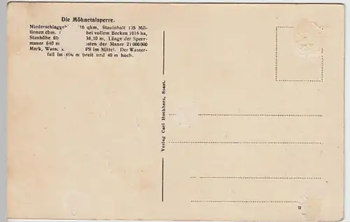 (20197) AK Delecke, Möhnesee, Talsperre, Viadukt, vor 1945