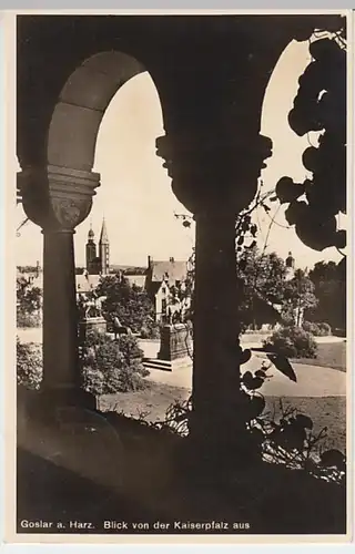 (20171) Foto AK Goslar, Blick von der Kaiserpfalz 1935