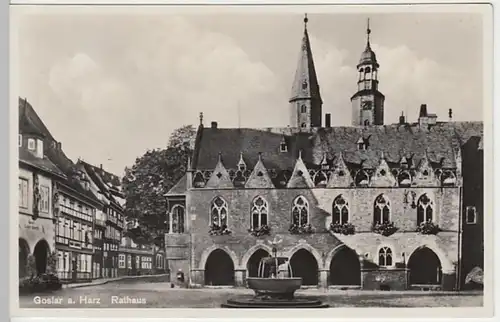 (20170) Foto AK Goslar, Rathaus 1935