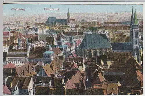 (20099) AK Nürnberg, Panorama 1911