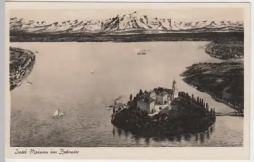 (20017) Foto AK Insel Mainau, Konstanz, gemalt 1933-45