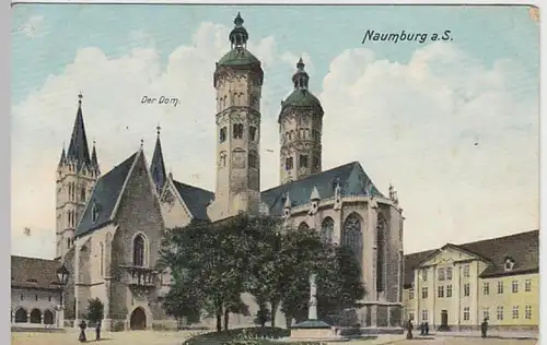 (19869) AK Naumburg, Saale, Dom, Soldatenpost 1909