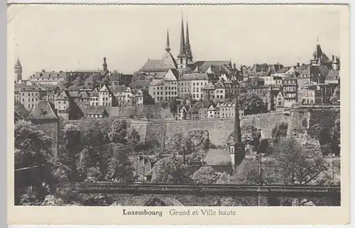 (19851) AK Luxemburg, Luxembourg, Grund, Oberstadt 1953