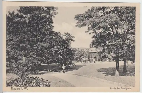 (19833) AK Hagen, Westf., Stadtpark 1915