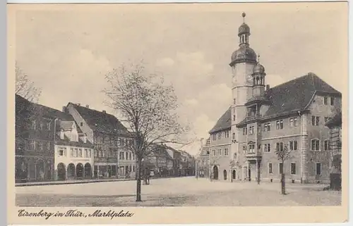(19787) AK Eisenberg, Thür., Marktplatz, Rathaus, vor 1945