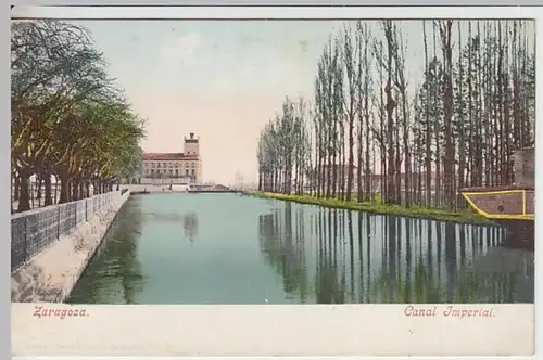 (19783) AK Zaragoza, Saragossa, Spanien, Canal Imperial, bis 1905