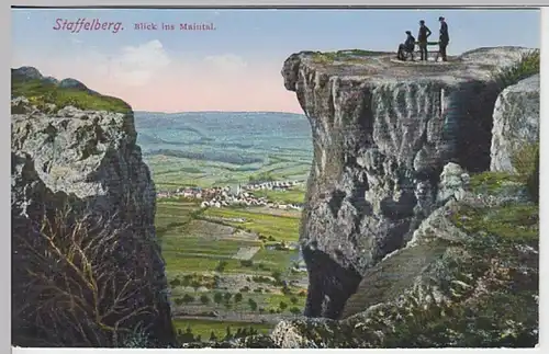 (19759) AK Staffelberg, Blick ins Maintal, vor 1945