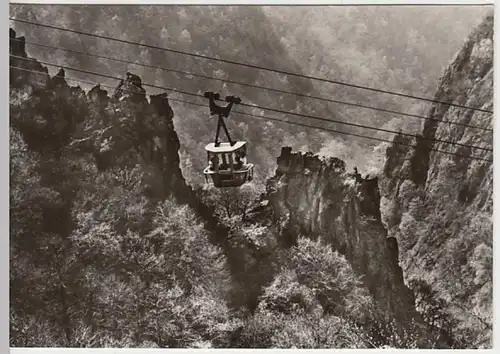 (19698) Foto AK Thale, Harz, Schwebebahn zum Hexentanzplatz 1978