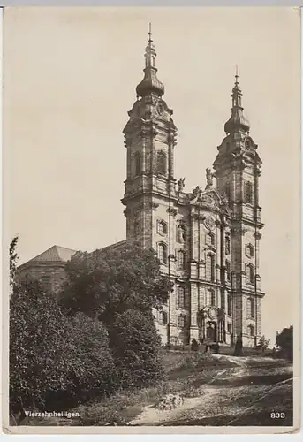 (19690) Foto AK Bad Staffelstein, Basilika Vierzehnheiligen 1936