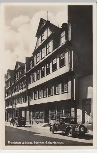 (19671) Foto AK Frankfurt am Main, Goethehaus 1930er