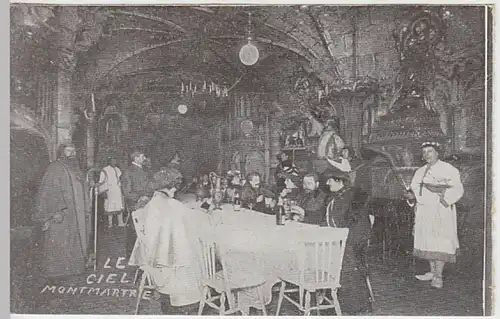 (19666) AK Paris, Le Ciel, Montmartre, Bankettraum, vor 1945