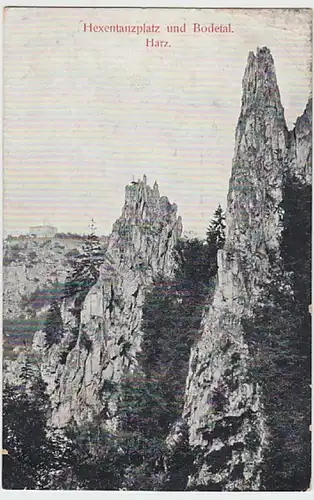 (19624) AK Hexentanzplatz, Bodetal, um 1908