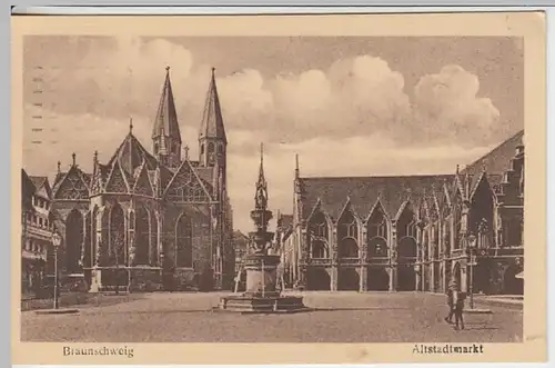 (19620) AK Braunschweig, Altstadtmarkt 1926