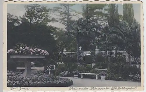 (19606) AK Bad Pyrmont, Palmengarten, Verlobungslaube 1930