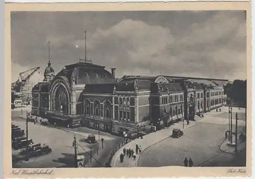 (19448) AK Kiel, Hauptbahnhof, vor 1945