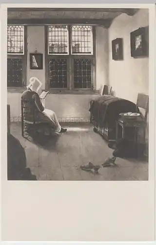 (19446) Künstler AK Pieter Janssens, Die lesende Frau, vor 1945