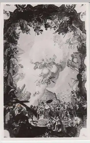 (19434) Foto AK Landsberg am Lech, Heilig-Kreuz-Kirche, Decke, n. 1945