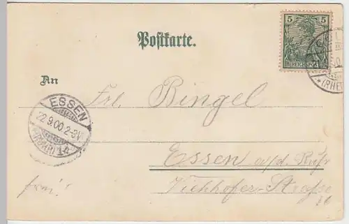 (19390) AK Gruß aus Köln, Kaiser Wilhelm Ring, Litho 1900