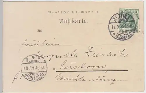 (19330) AK Hamburg, Blankenese 1904