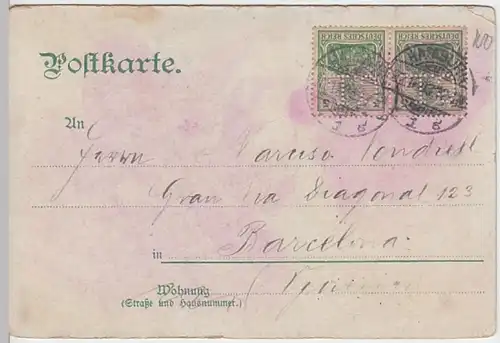 (19300) AK Hamburg, Fleet Reimersbrücke, Katharinenstraße 1903