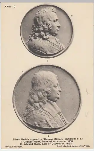 (19236) AK London, Brit. Museum, Medaillon Edward Hyde, vor 1945