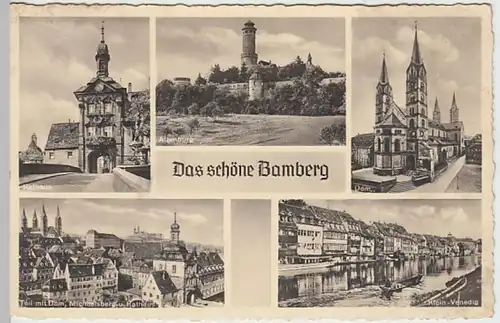 (19162) Foto AK Bamberg, Mehrbildkarte 1943